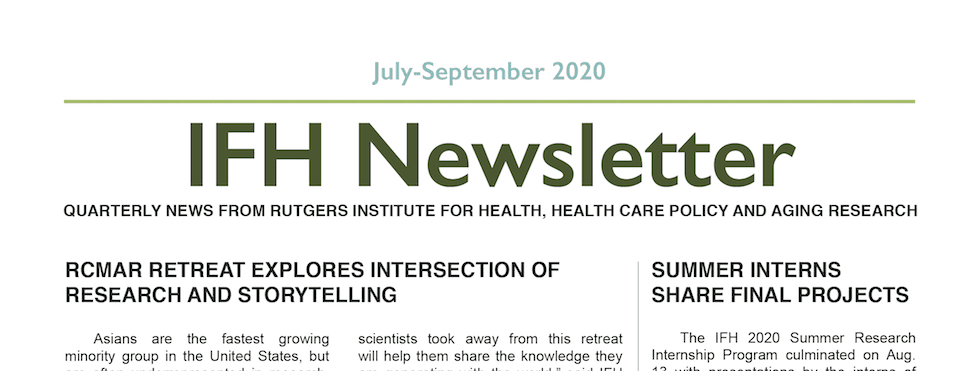 IFH Newsletter Q3 2020