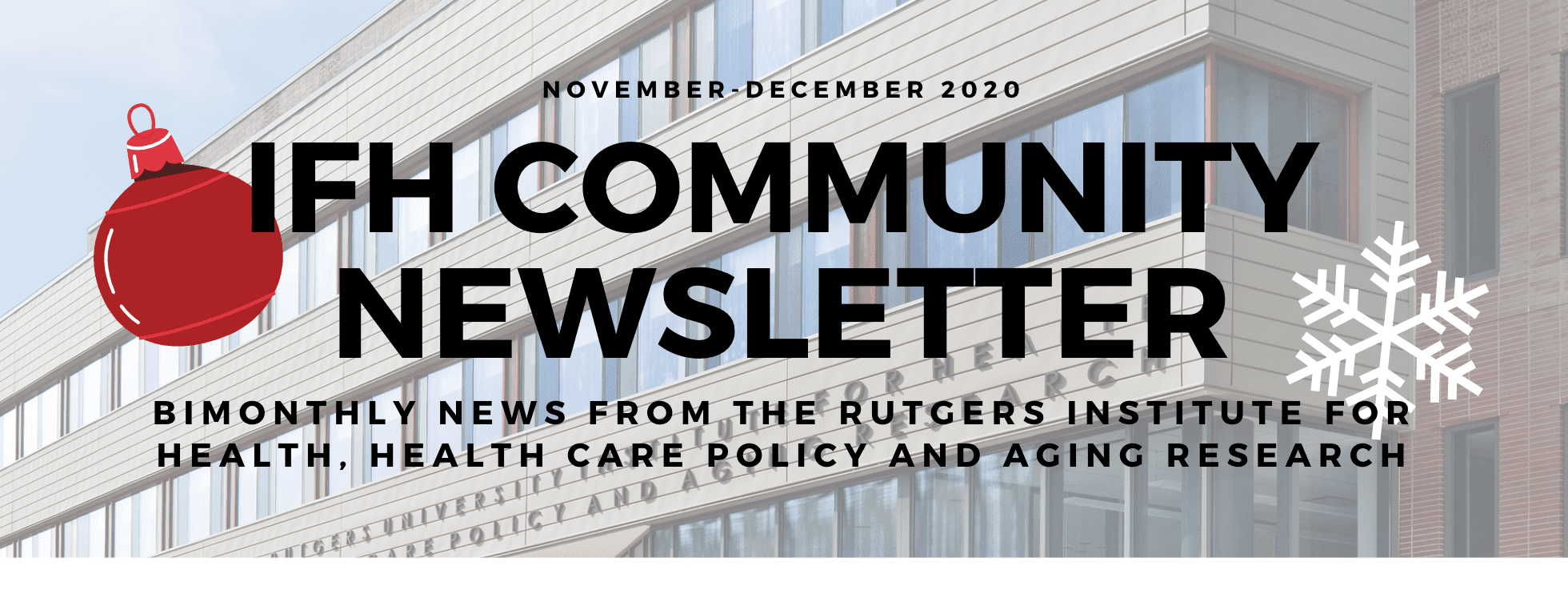 IFH Community Newsletter Nov-Dec 2020
