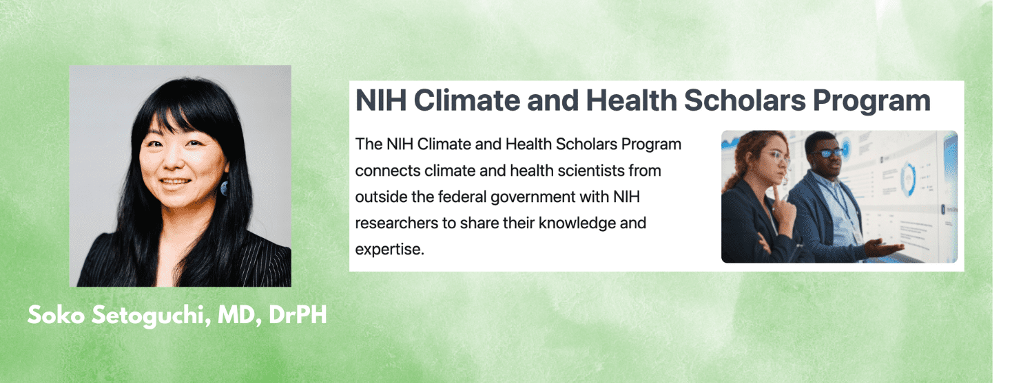 Picture of researcher and NIH program description.