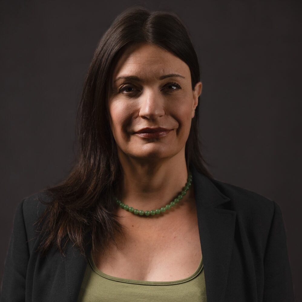 woman with dark hair