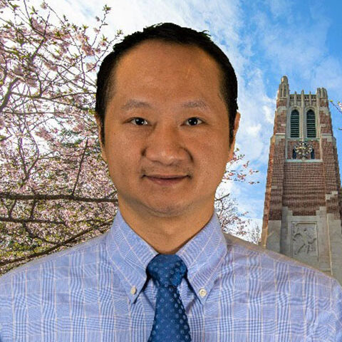 asian man with dark hair