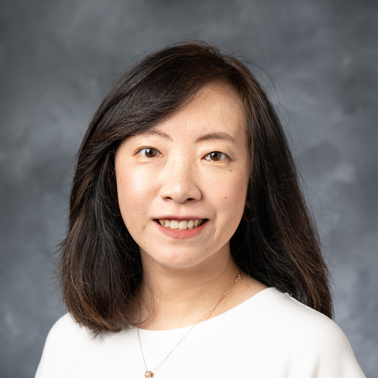 asian woman with dark hair