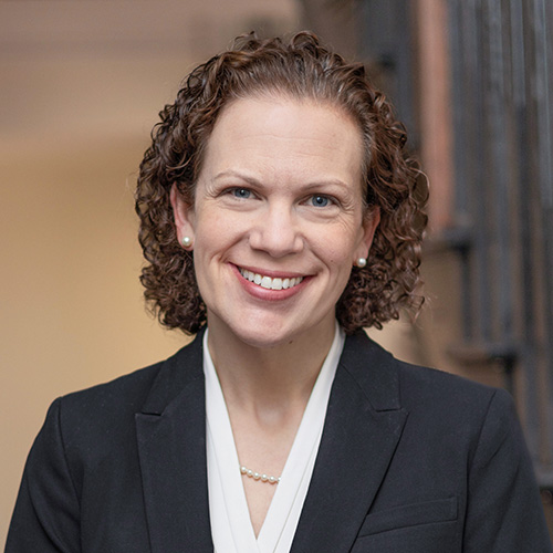 woman with short dark hair