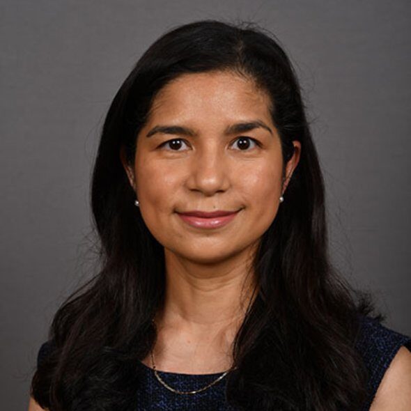 woman with dark hair