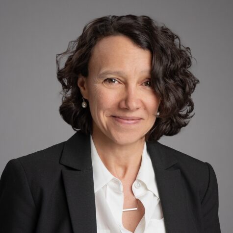 woman with short dark hair