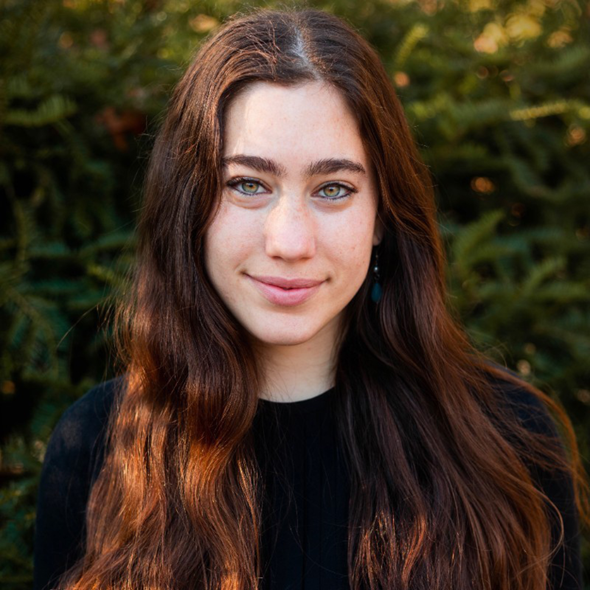 woman with dark hair