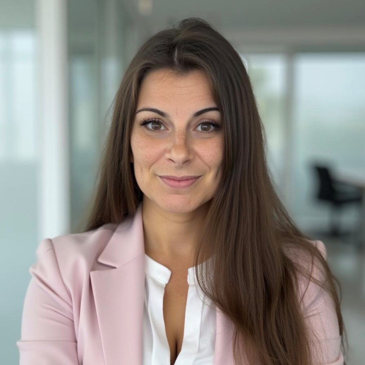 woman with long dark hair
