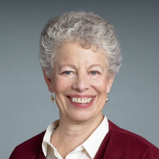 woman with short gray hair