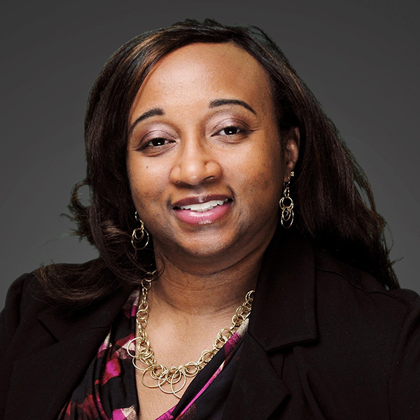 black woman with dark hair