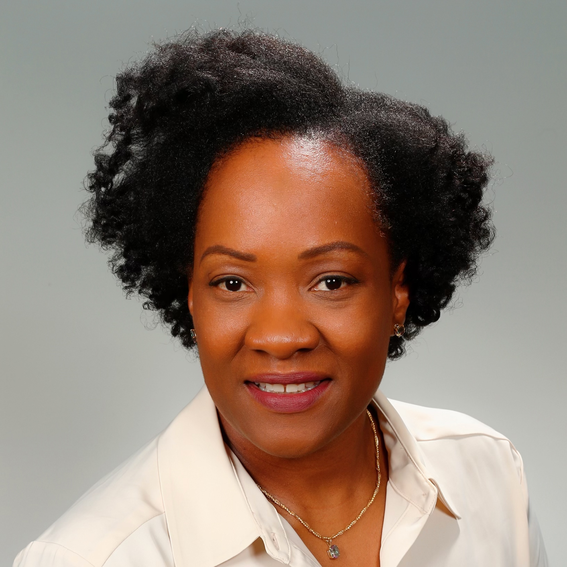 black woman with dark hair